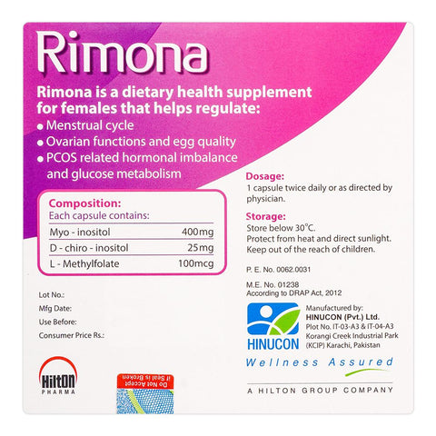 Hilton Pharma Rimona Capsule, 20-Pack product image 2 - Bolanclinic