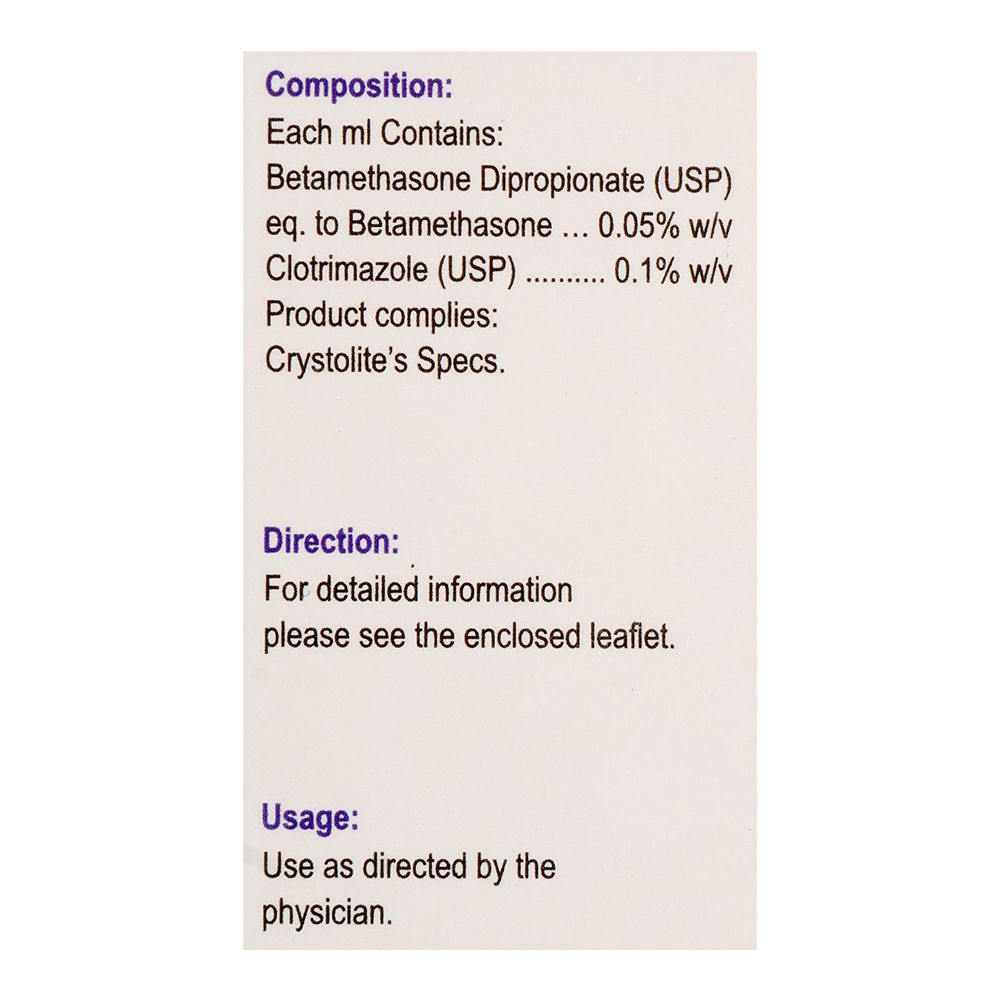Crystolite Pharmaceuticals Valisone-C Creamy Lotion, 60ml product image 3 - Bolanclinic