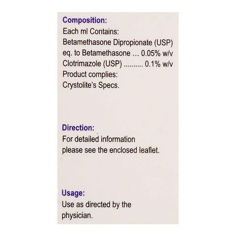 Crystolite Pharmaceuticals Valisone-C Creamy Lotion, 60ml product image 3 - Bolanclinic