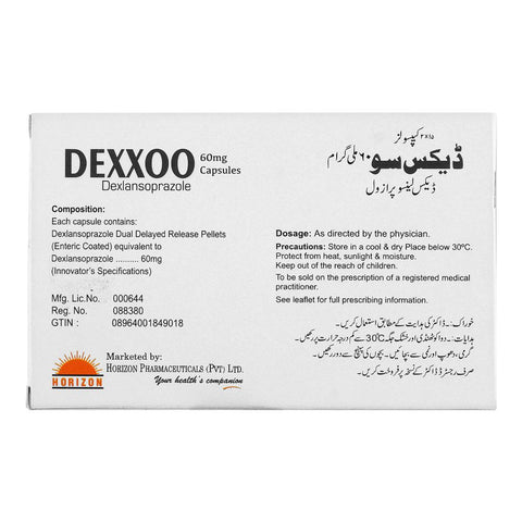 Horizon Pharma Dexxoo Capsule, 60mg, 30-Pack product image 2 - Bolanclinic