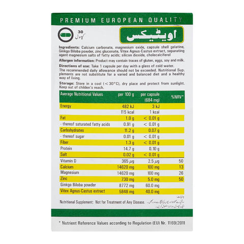 Bristol Mayer Biotech Ovitex Nutritional Supplement Capsule, 30-Pack product image 2 - Bolanclinic