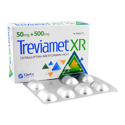 Getz Pharma Treviamet XR Tablet, 50mg+500mg, 14-Pack product image - Bolanclinic