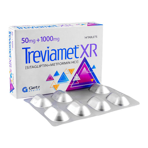 Getz Pharma Treviamet XR Tablet, 50mg+1000mg, 14-Pack product image 2 - Bolanclinic
