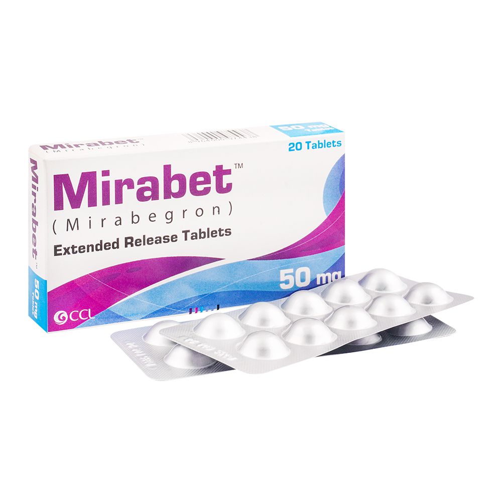 CCL Pharmaceuticals Mirabet Tablet, 50mg, 20-Pack product image - Bolanclinic