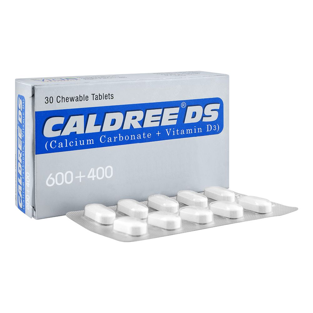 High-Q Pharmaceuticals Caldree DS 600 + 400 Chewable Tablet, 30-Pack product image - Bolanclinic