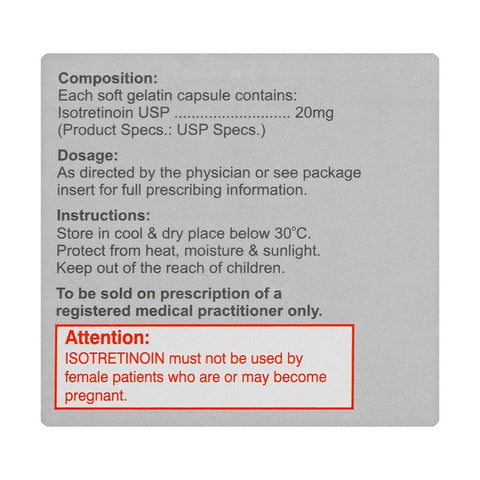 Maxitech Maxinoin Soft Gelatin Capsule, 20mg, 10-Pack product image 4 - Bolanclinic