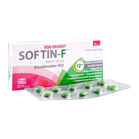 Werrick Pharmaceuticals Softin-F Tablet, 60mg, 10-Pack product image - Bolanclinic
