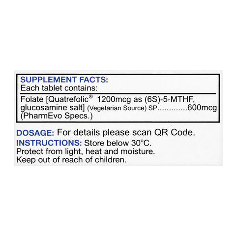 PharmEvo Ad Folic OD Tablet, 600mcg, 30-Pack product image 2 - Bolanclinic