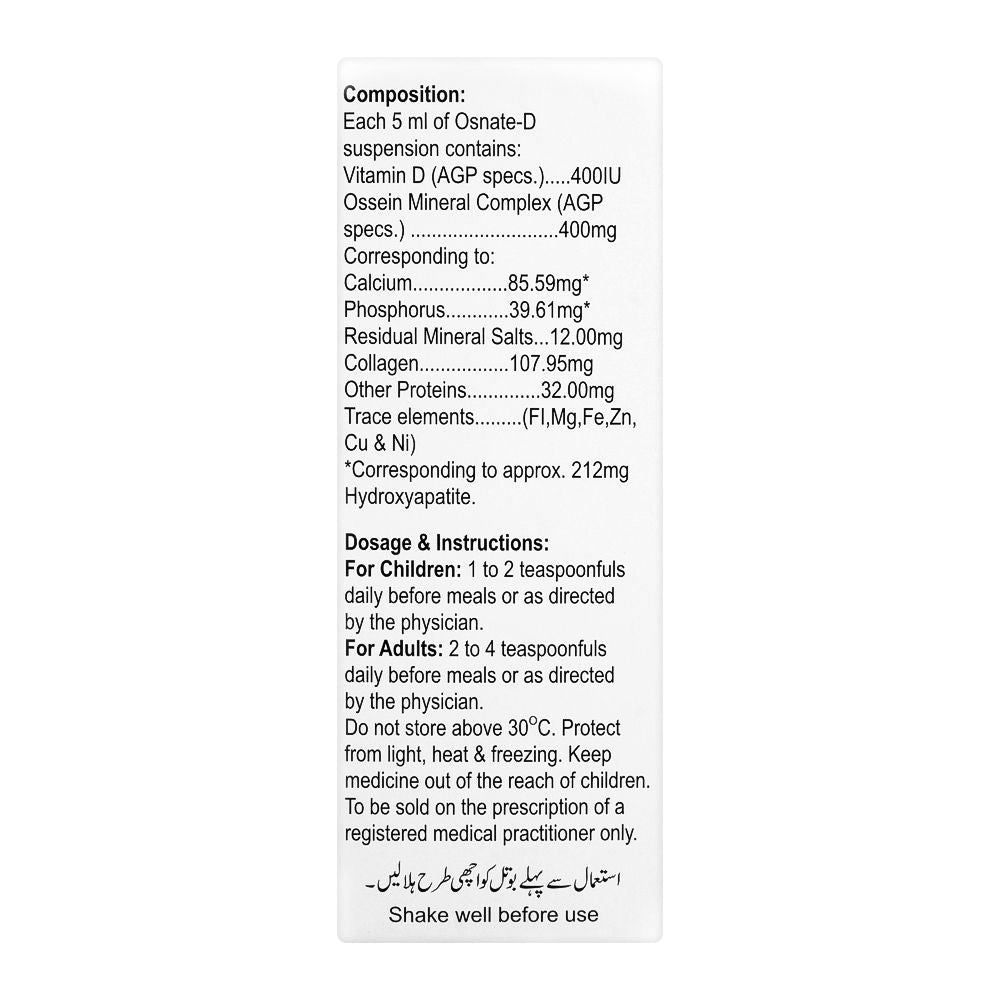 AGP Pharma Osnate-D Suspension, 120ml product image 3 - Bolanclinic