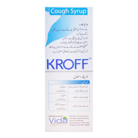 Vida Laboratories Kroff Syrup, 120ml product image 2 - Bolanclinic