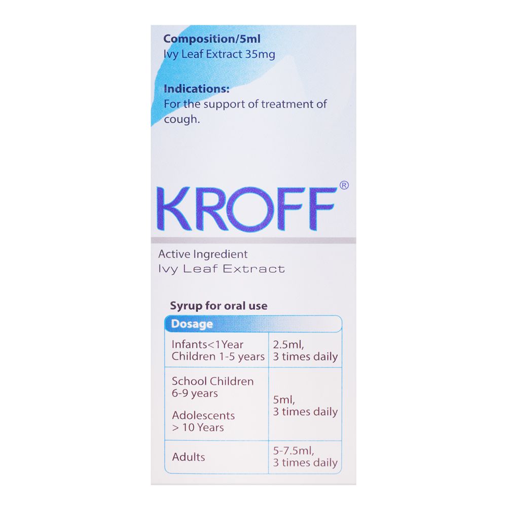 Vida Laboratories Kroff Syrup, 120ml product image 5 - Bolanclinic