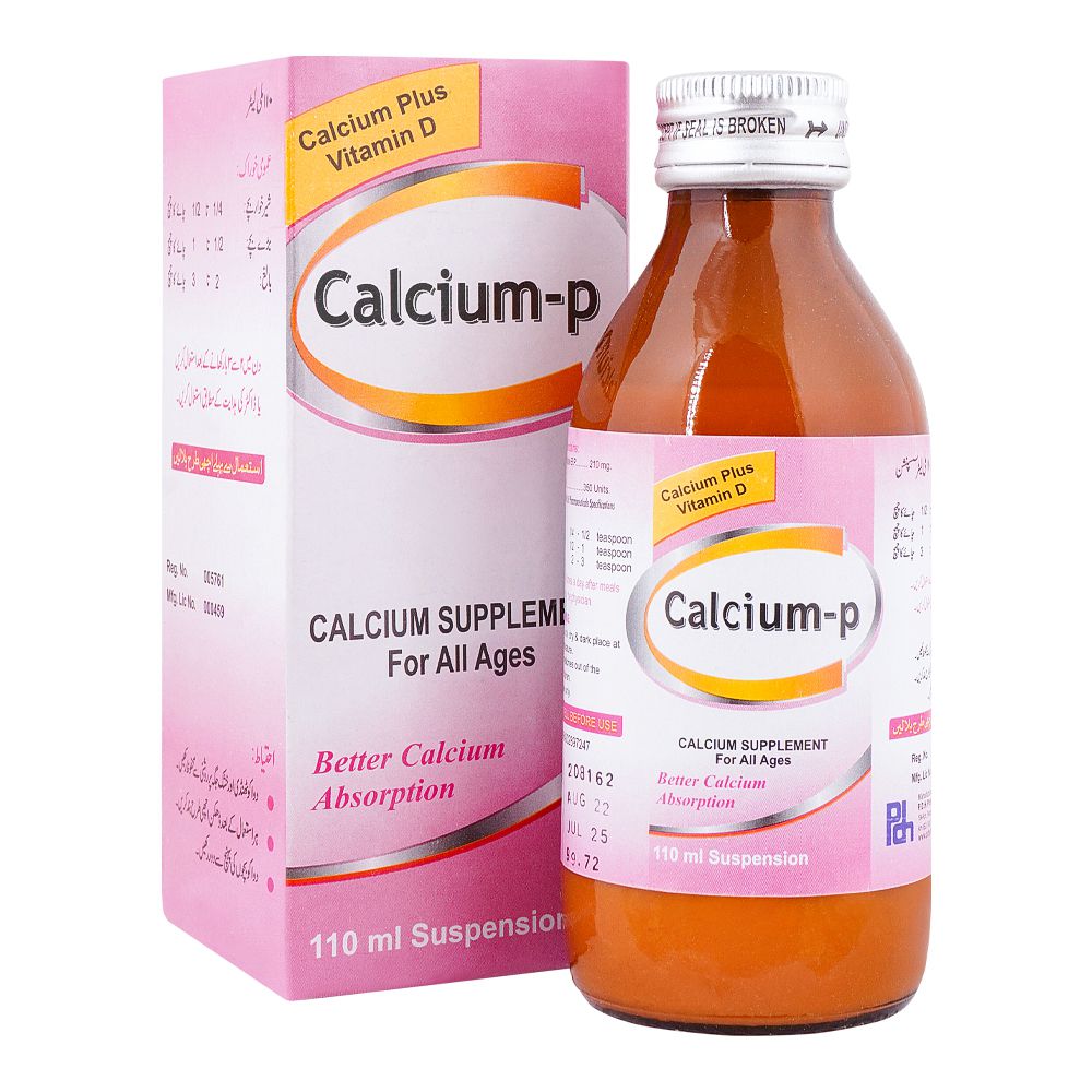 P.D.H. Calcium-P Syrup, For All Ages, 110ml product image - Bolanclinic
