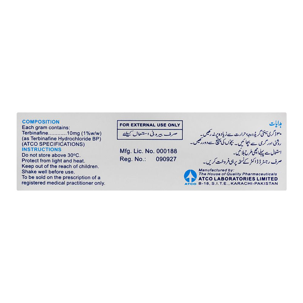 ATCO Laboratories Terbiderm Topical Solution, 20ml product image 2 - Bolanclinic