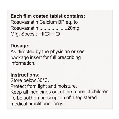 High-Q Pharmaceuticals Fortius Tablet, 20mg, 10-Pack product image 3 - Bolanclinic