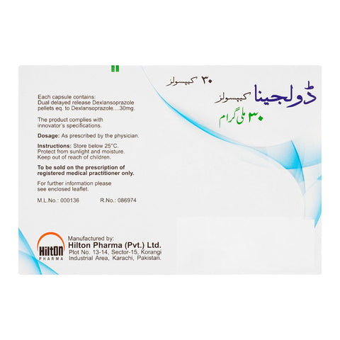Hilton Pharma Dolgina Capsule, 30mg, 30-Pack product image 2 - Bolanclinic