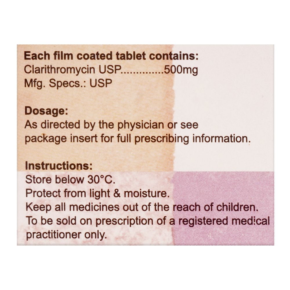 High-Q Pharmaceuticals Pyloclar Tablet, 500mg, 10-Pack product image 3 - Bolanclinic