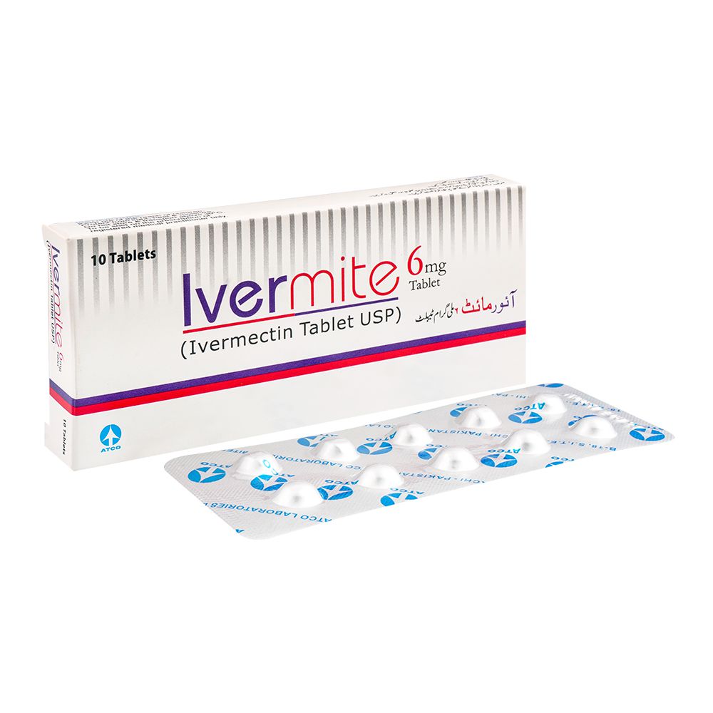 ATCO Laboratories Ivermite Tablet, 6mg, 10-Pack product image - Bolanclinic