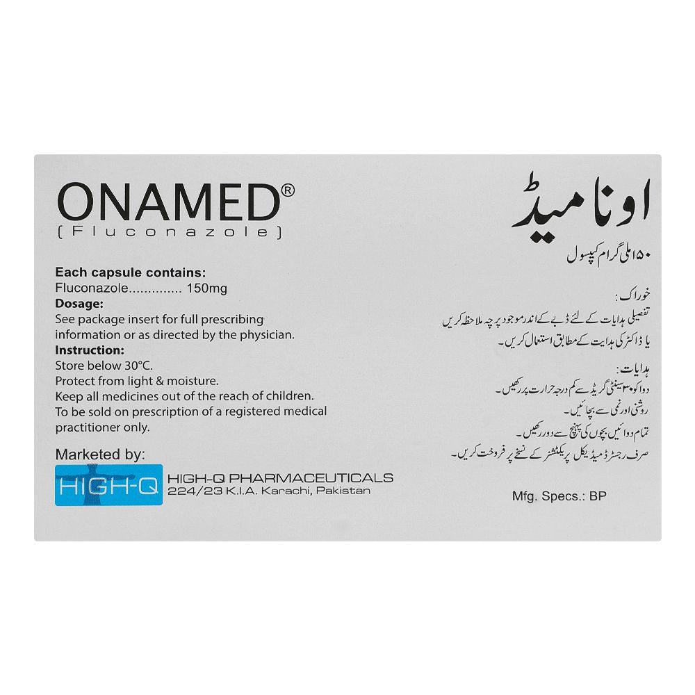 High-Q Pharmaceuticals Onamed Capsule, 150mg, 1-Pack product image 2 - Bolanclinic