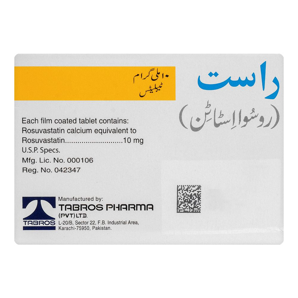 Tabros Pharma Rast Tablet, 10mg, 10-Pack product image 2 - Bolanclinic