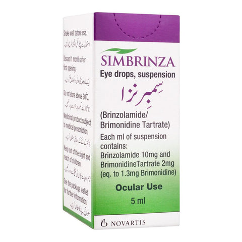 Novartos Pharma Simbrinza Eye Drops, Ocular Use, 5ml product image - Bolanclinic