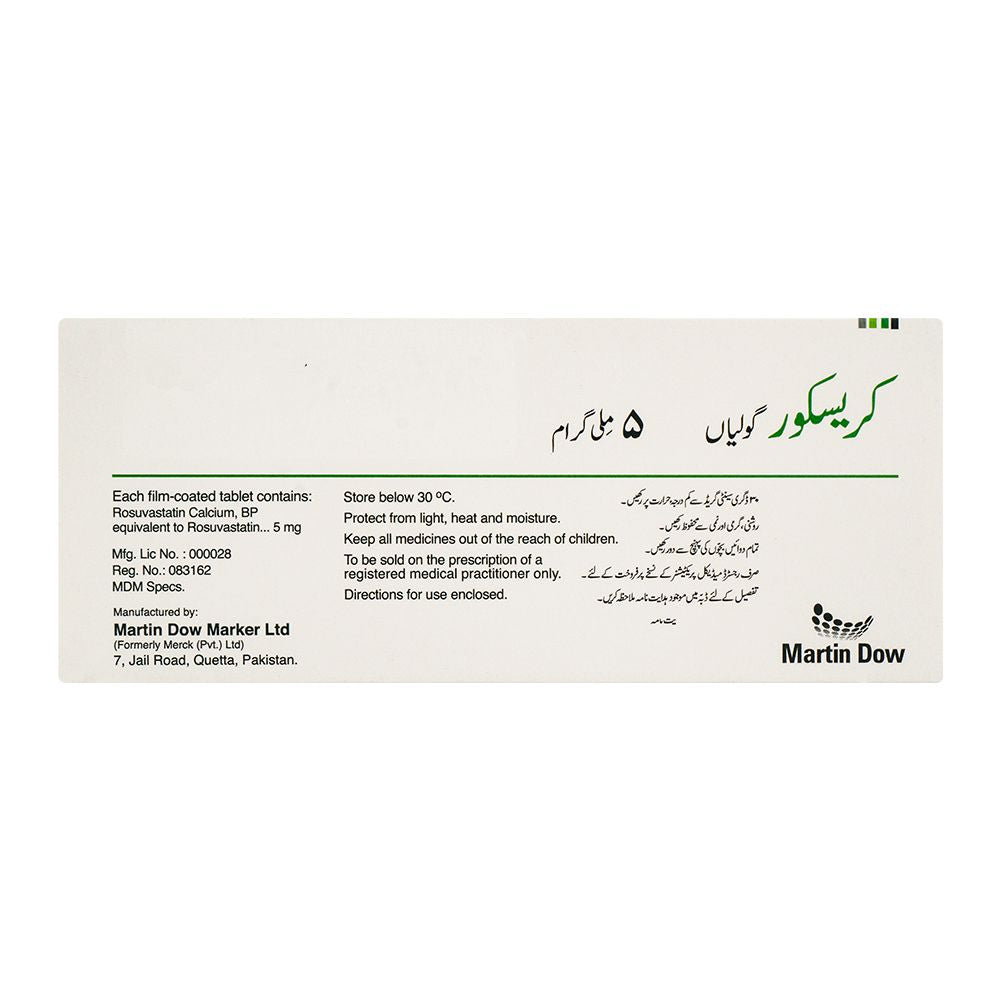 Martin Dow Crescor Tablet, 5mg, 10-Pack product image 2 - Bolanclinic