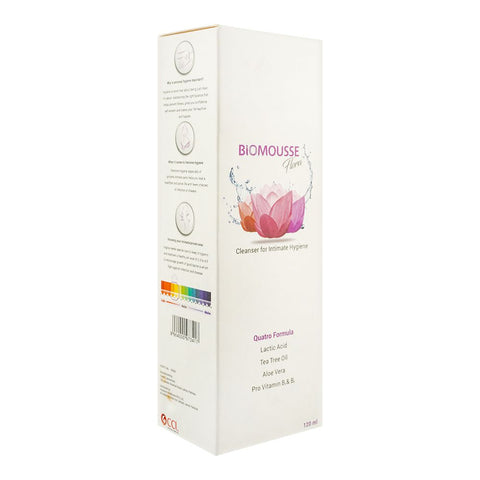 CCL Pharmaceuticals Biomousse Flora Cleanser For Intimate Hygiene, 120ml product image - Bolanclinic