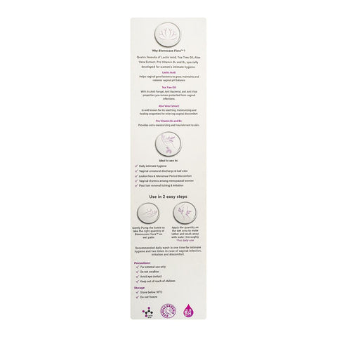 CCL Pharmaceuticals Biomousse Flora Cleanser For Intimate Hygiene, 120ml product image 3 - Bolanclinic