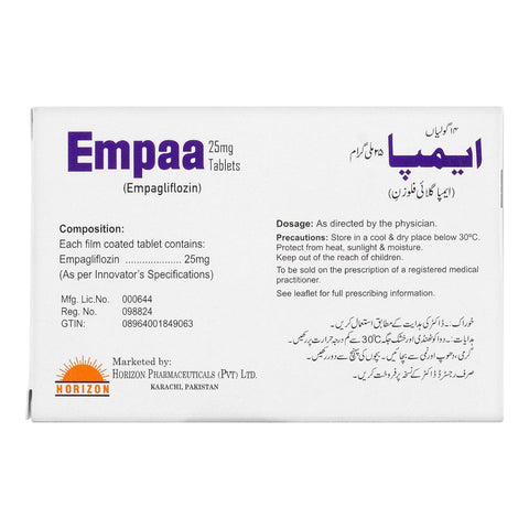 Horizon Pharma Empaa Tablet, 25mg, 14-Pack product image 2 - Bolanclinic