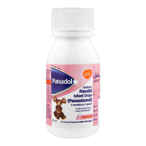 GSK Children's Panadol Infant Drops Sugar-Free, 30ml product image - Bolanclinic