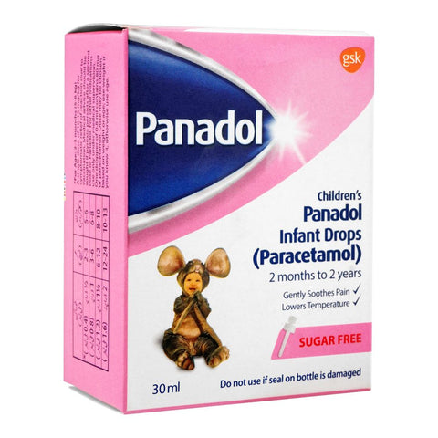 GSK Children's Panadol Infant Drops Sugar-Free, 30ml product image 2 - Bolanclinic