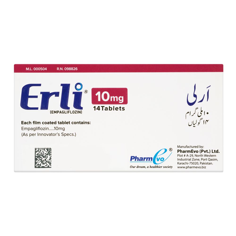 PharmEvo Erli Tablet, 10mg, 14-Pack product image 2 - Bolanclinic