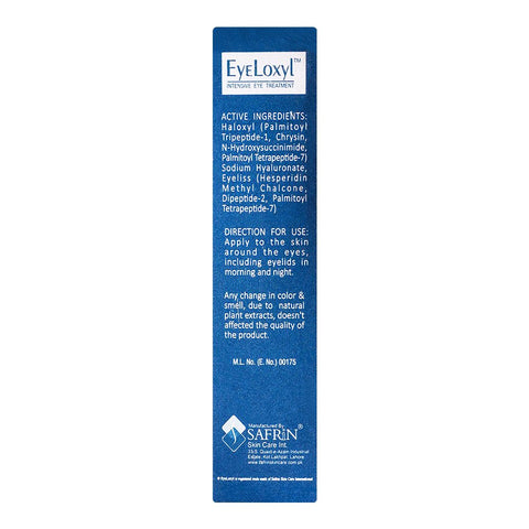 Safrin Skin Care Eyeloxyl Intensive Eye Treatment, For Younger Looking Eyes, 15g product image 4 - Bolanclinic