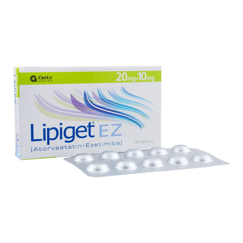 Getz Pharma Lipiget EZ Tablet, 20mg + 10mg, 10-Pack product image 2 - Bolanclinic