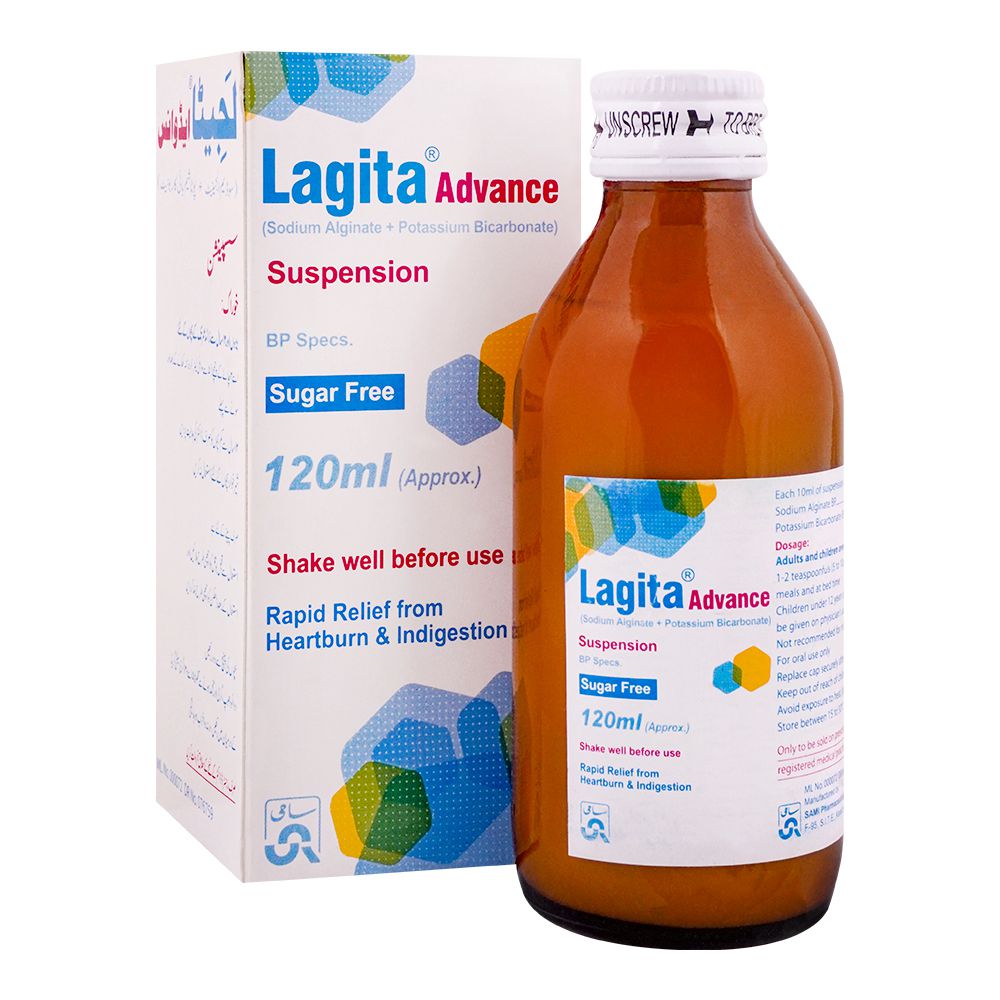 Sami Pharmaceuticals Lagita Advance Sugar Free, 120ml product image - Bolanclinic
