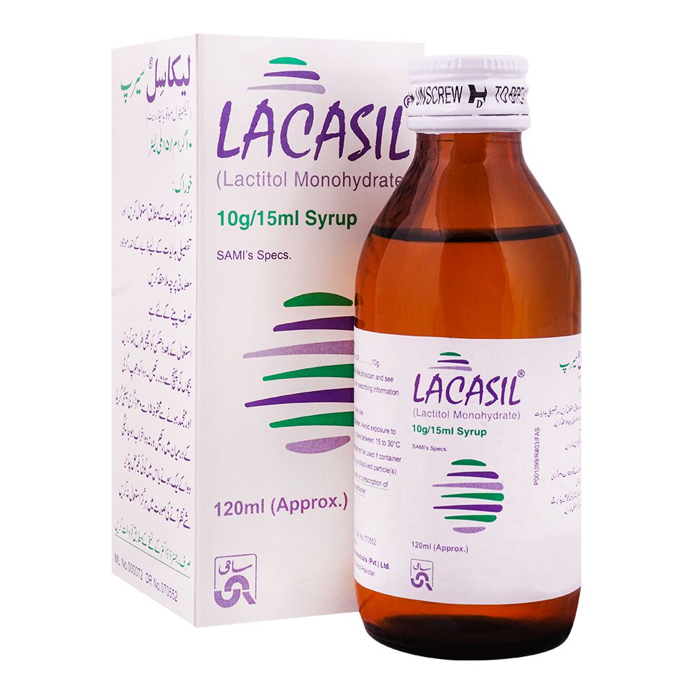 Sami Pharmaceuticals Lacasil 10g/15ml Syrup, 120ml product image - Bolanclinic