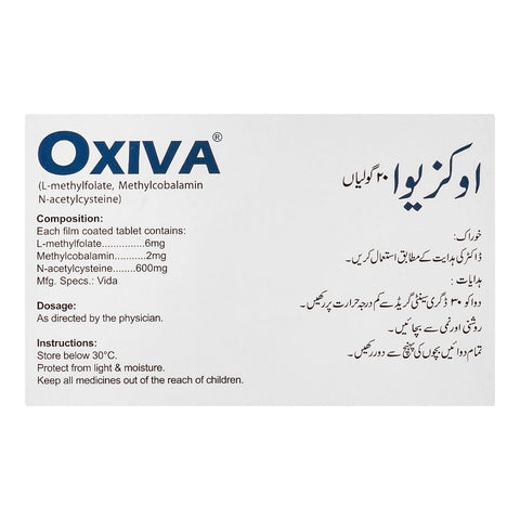 High-Q Pharmaceuticals Oxiva Tablet, 20-Pack product image 2 - Bolanclinic