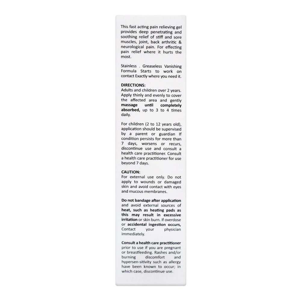 Gennec Health Sciences Rub.A535 Pain Relief Gel, 50g product image 2 - Bolanclinic