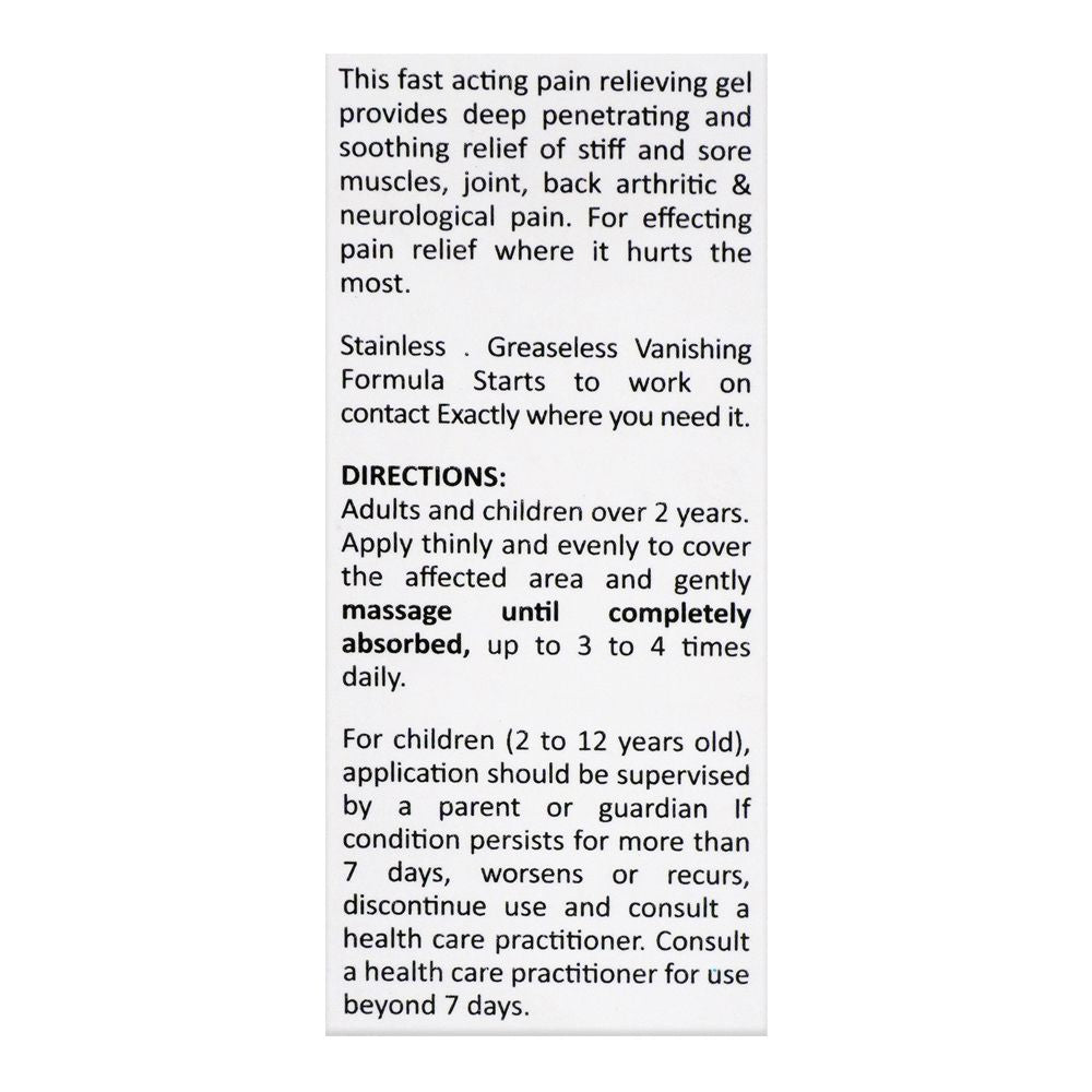 Gennec Health Sciences Rub.A535 Pain Relief Gel, 50g product image 4 - Bolanclinic