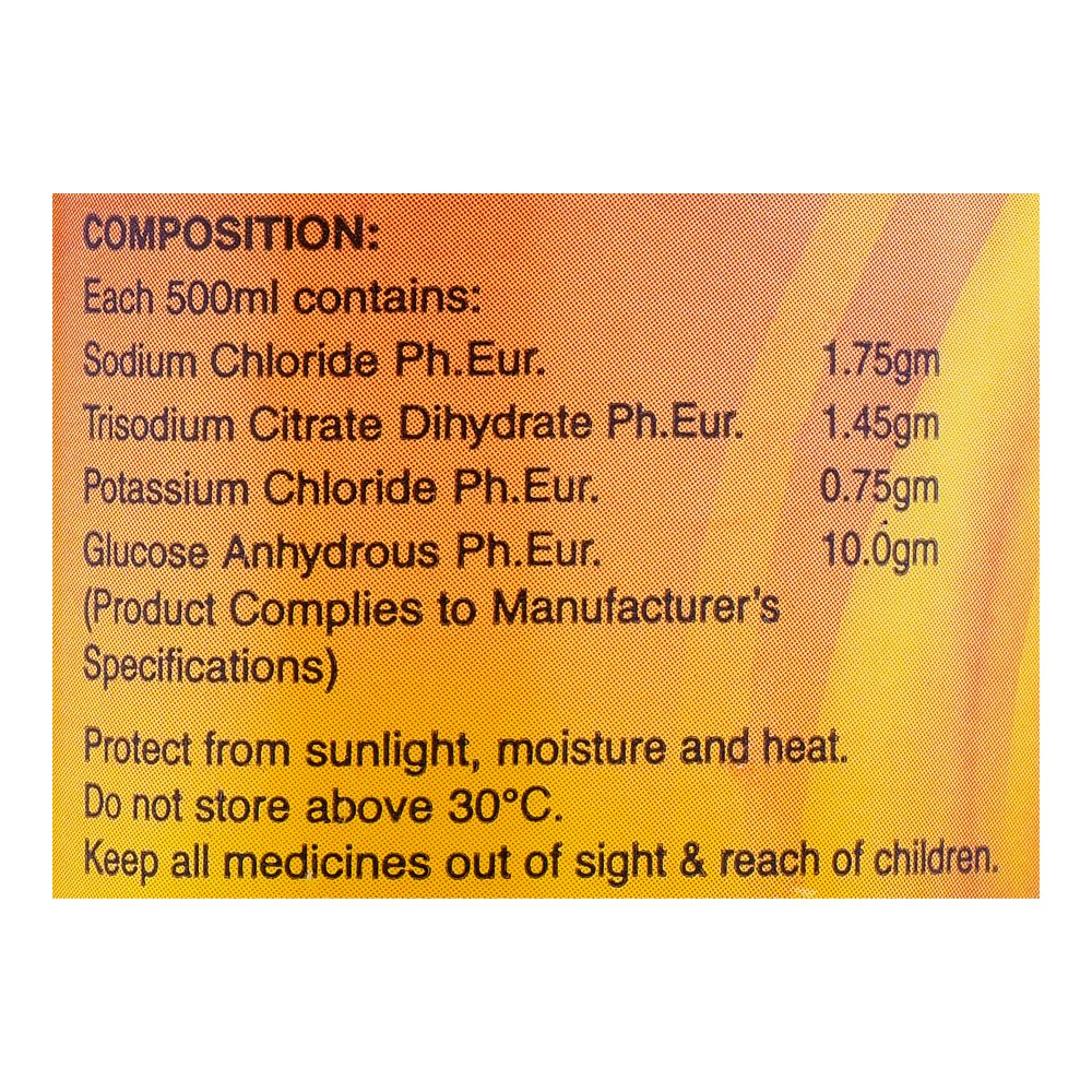 Searle Peditral Liquid Orange Oral Rehydration Solution, 500ml product image 4 - Bolanclinic