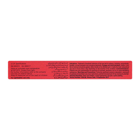 GSK Polyfax Eye Ointment, 6g product image 3 - Bolanclinic