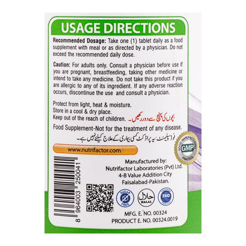Nutrifactor Biotin Plus 2500 Mcg Food Supplement Tablet, 120-Pack product image 3 - Bolanclinic