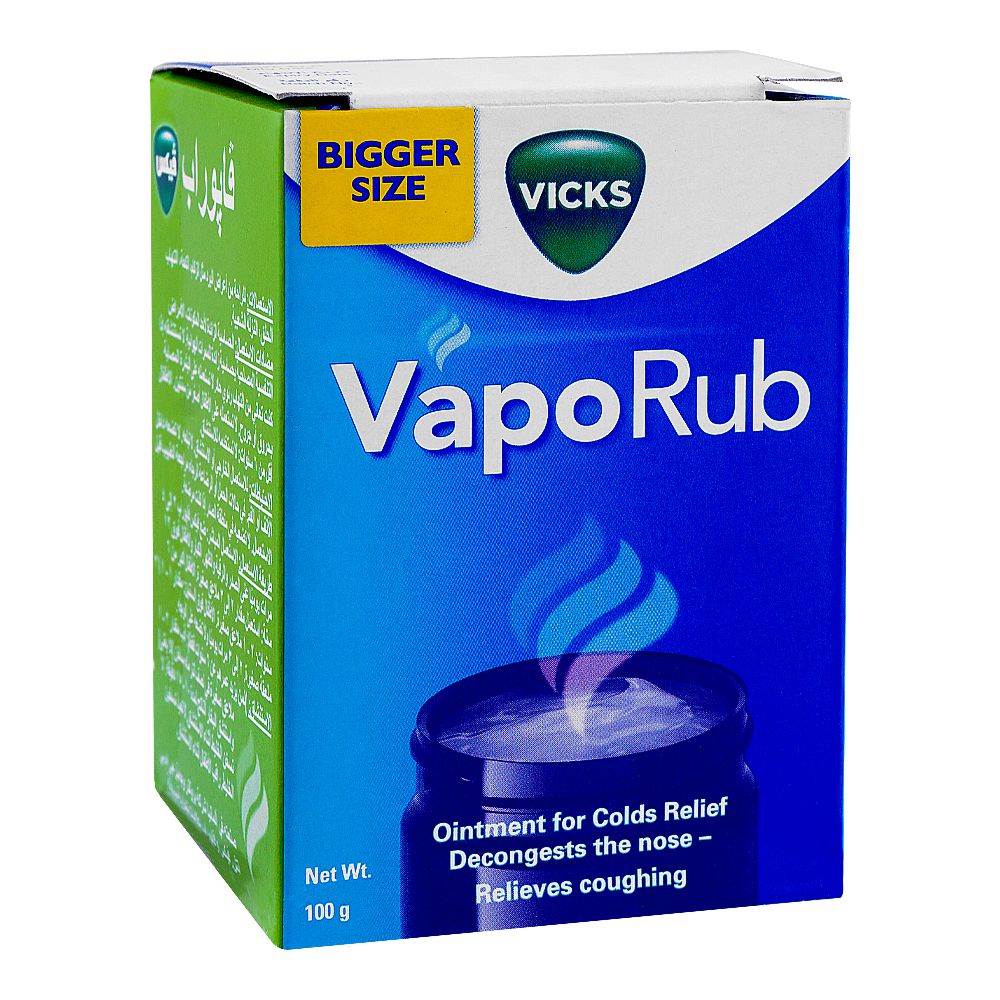 GSK Vicks Vapo Rub Ointment For Cold Relief, 100g product image - Bolanclinic