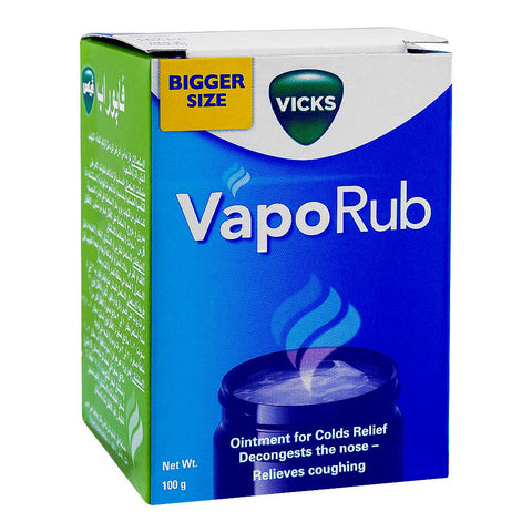 GSK Vicks Vapo Rub Ointment For Cold Relief, 100g product image - Bolanclinic