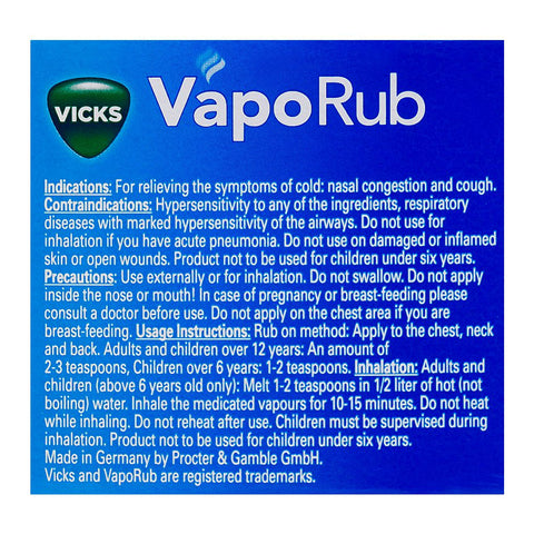 GSK Vicks Vapo Rub Ointment For Cold Relief, 50g product image 3 - Bolanclinic