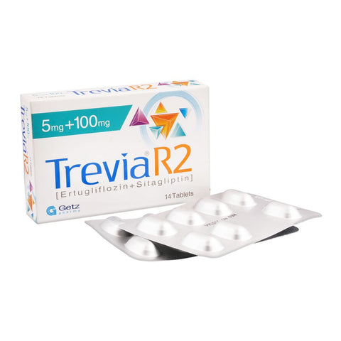 Getz Pharma Trevia R2 Tablet, 5mg + 100mg, 14-Pack product image 2 - Bolanclinic