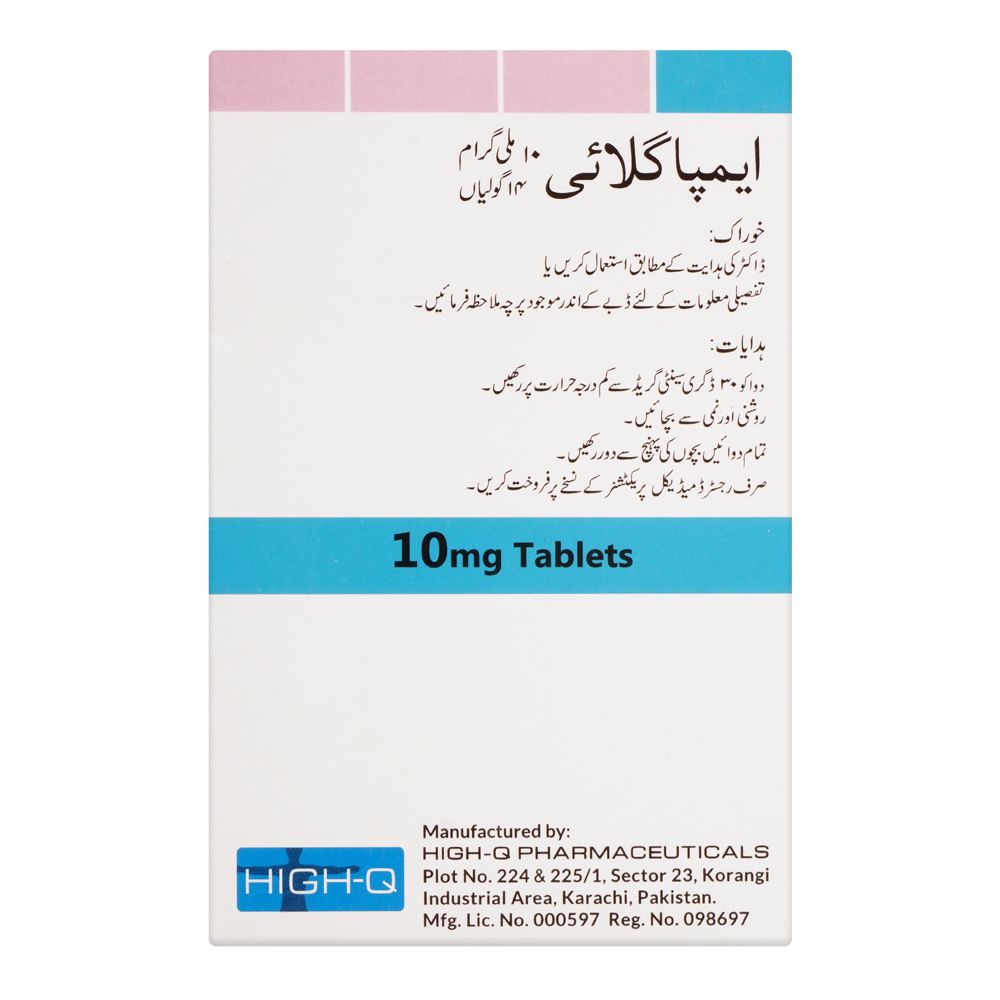 High-Q Pharmaceuticals Empagli Tablet, 10mg, 14-Pack product image 2 - Bolanclinic