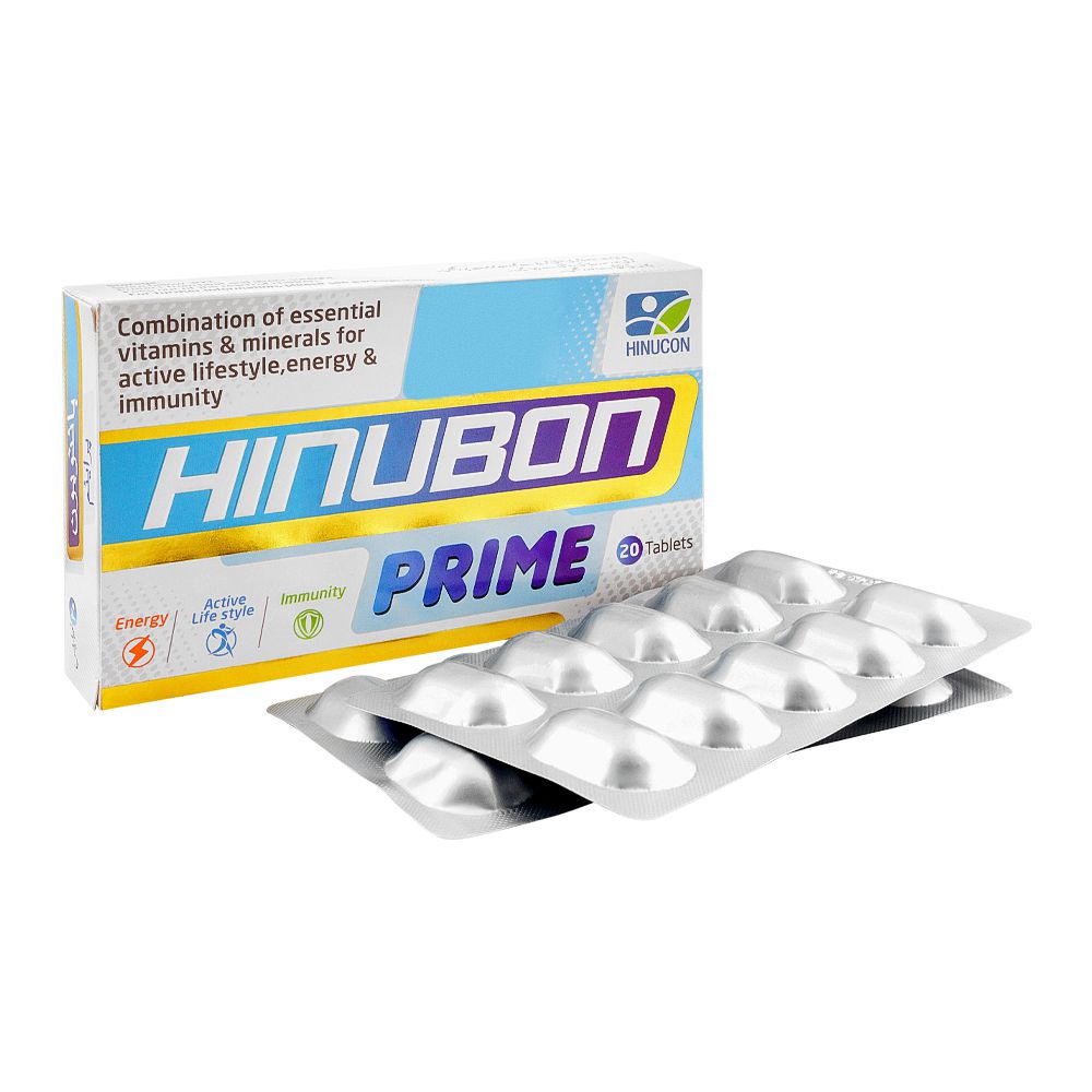 Hilton Pharma Hinubon Prime Tablet, 20-Pack product image - Bolanclinic