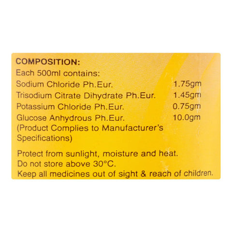 Searle Peditral Liquid Banana Oral Rehydration Solution, 500ml product image 4 - Bolanclinic