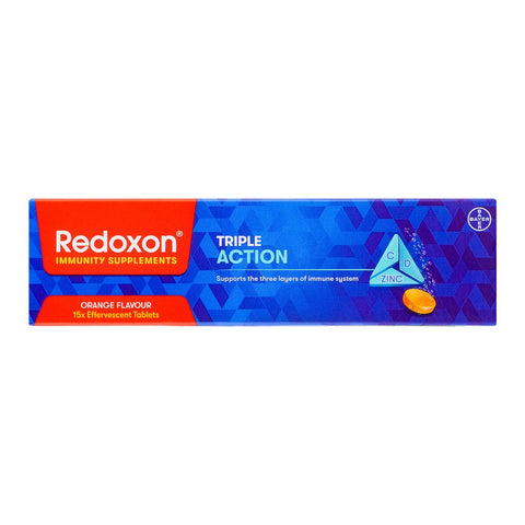 Bayer Pharmaceuticals Redoxon Triple Action Orange Flavour Tablets, 15-Pack product image 2 - Bolanclinic