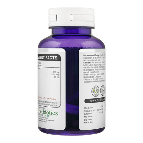 Herbiotics Collagen With Biotin & Vitamin C, For Healthy Skin, Hair & Nails, 750mg Dietary Supplement, 30-Pack product image 2 - Bolanclinic
